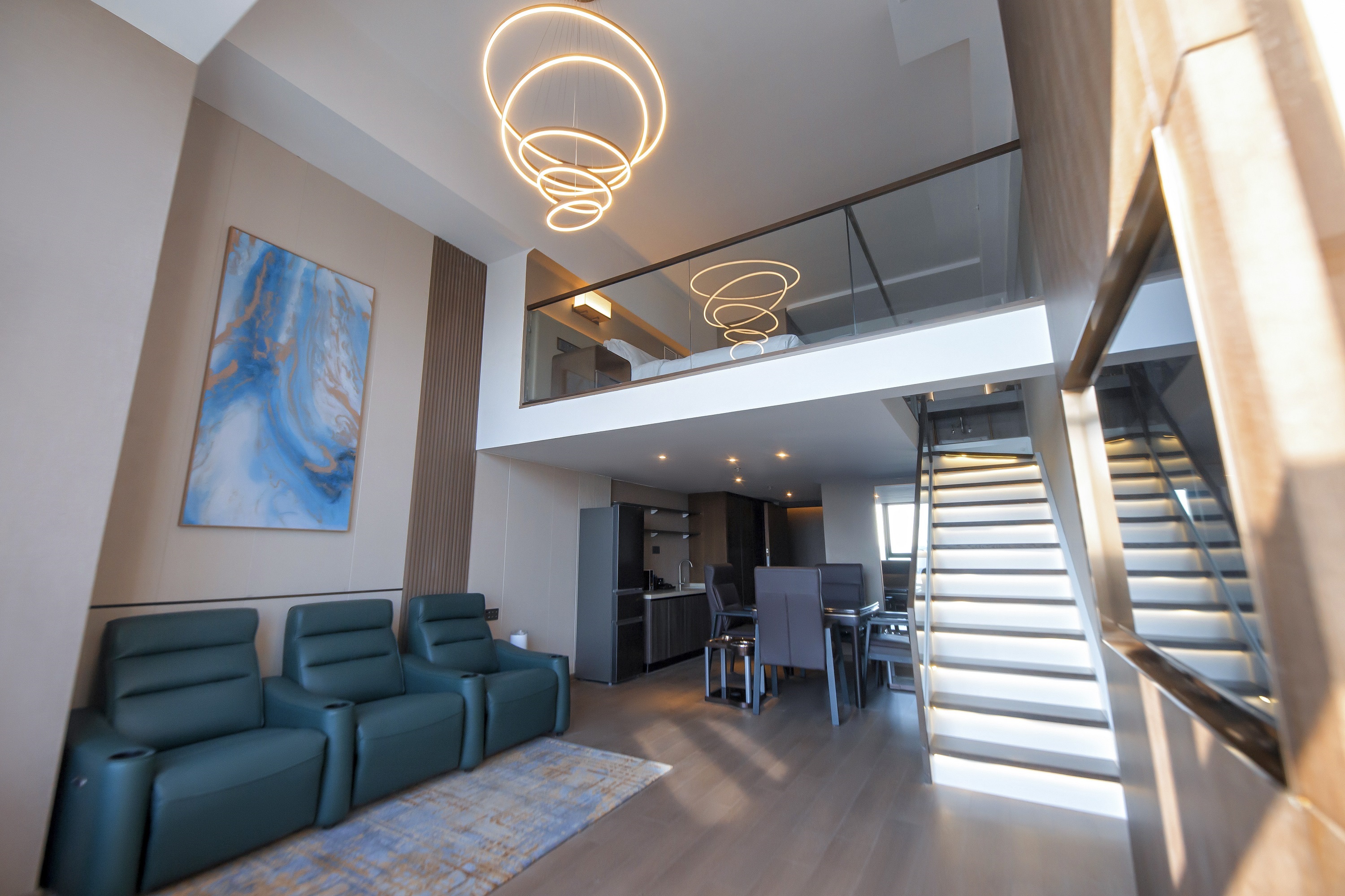 Guest room at the Wyndham Dalian Jinpu in Dalian, Other than US/Canada