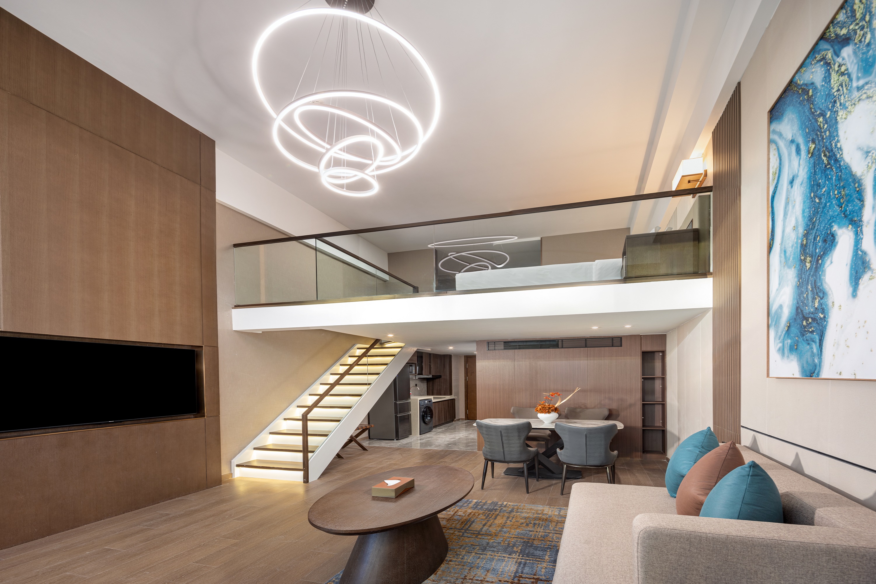 Guest room at the Wyndham Dalian Jinpu in Dalian, Other than US/Canada