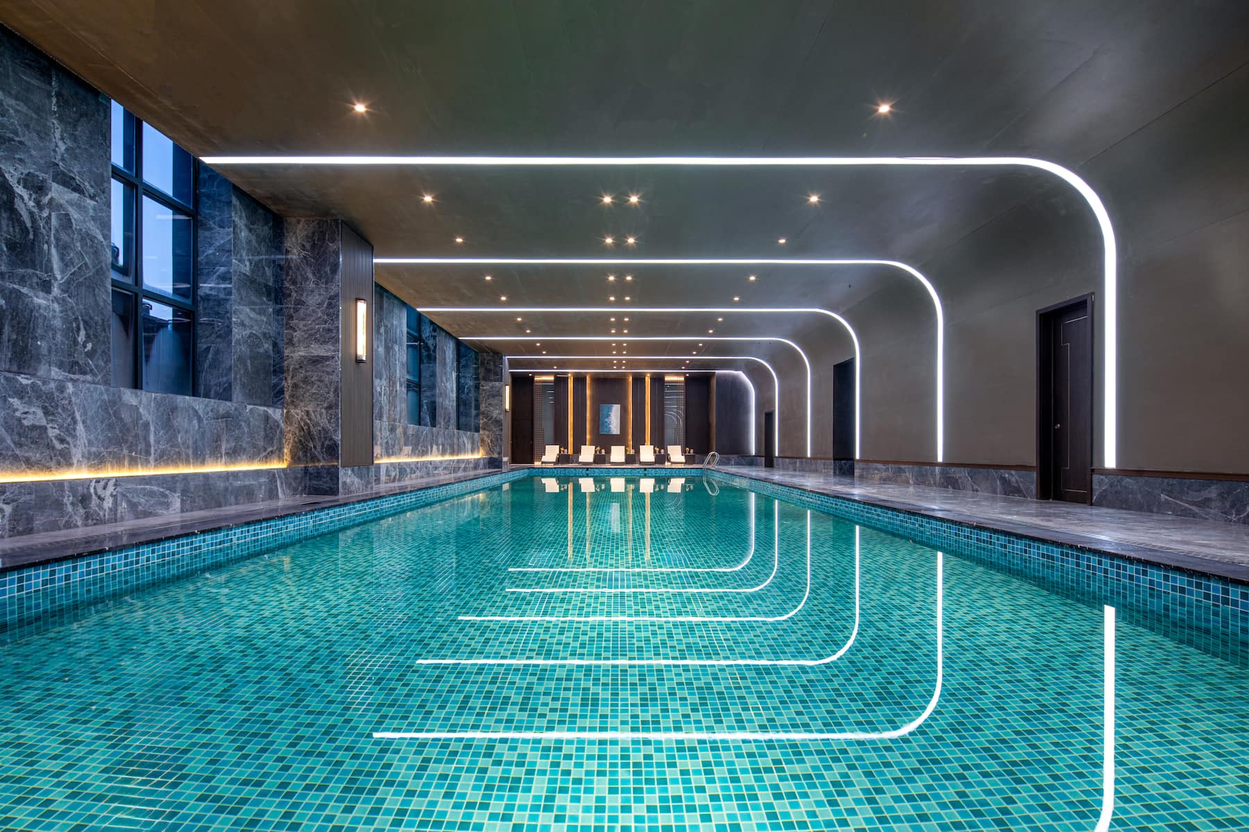 Pool at the Wyndham Dalian Jinpu in Dalian, Other than US/Canada