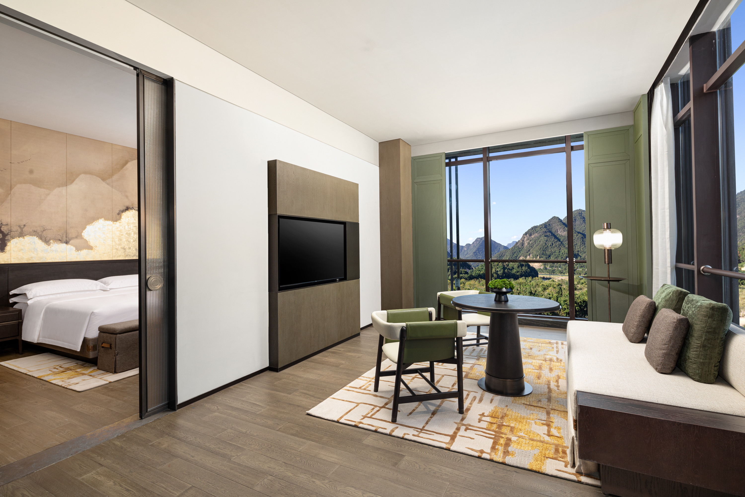 Guest room at the Wyndham Fuzhou Guian in Fuzhou, Other than US/Canada