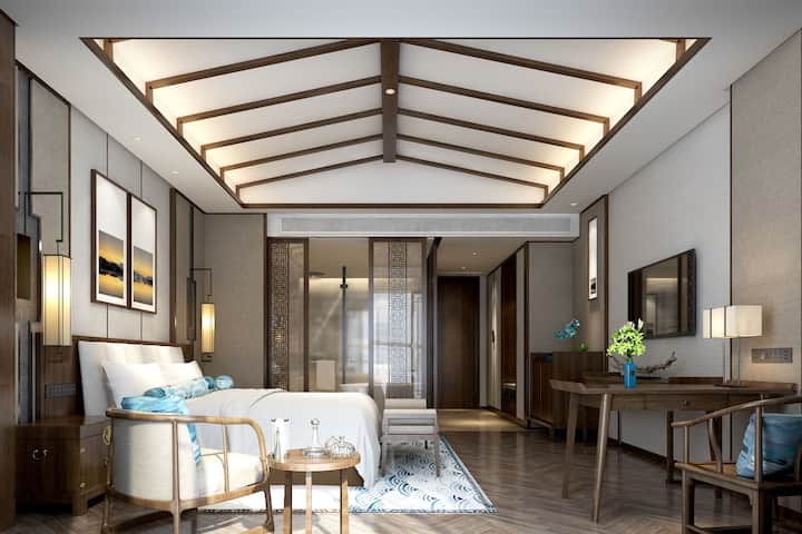 Guest room at the Wyndham Guilin Pingle in Guilin, Other than US/Canada