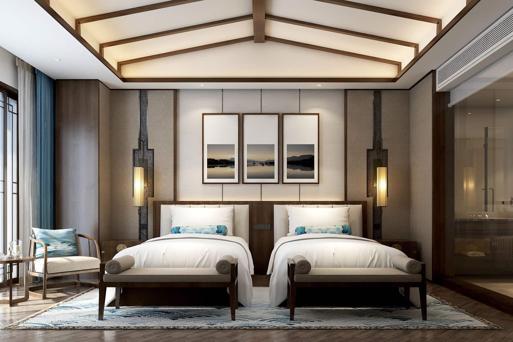 Guest room at the Wyndham Guilin Pingle in Guilin, Other than US/Canada