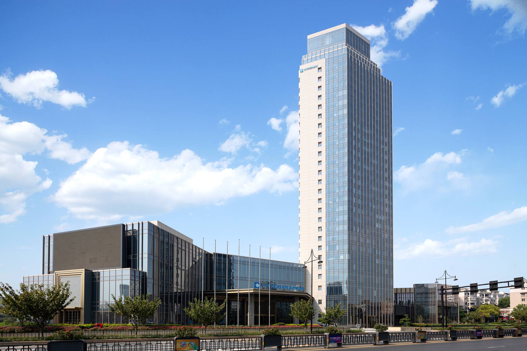 Exterior of Wyndham Hangzhou Linping hotel in Hangzhou, Other than US/Canada