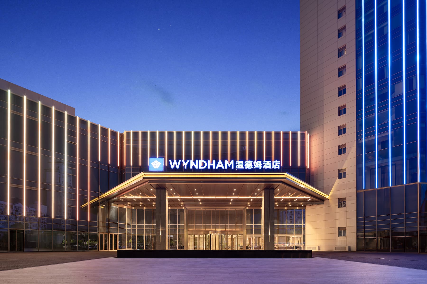 Exterior of Wyndham Hangzhou Linping hotel in Hangzhou, Other than US/Canada