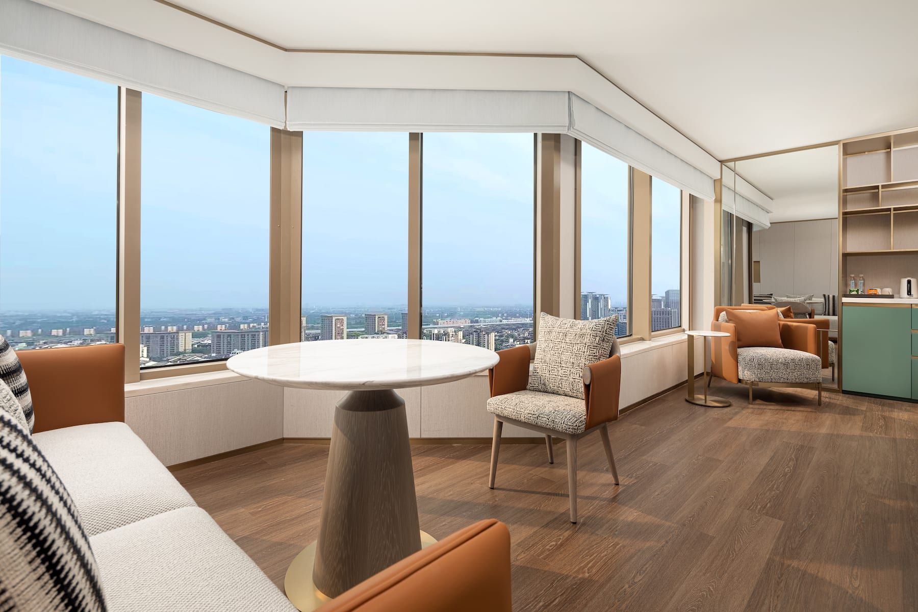 Guest room at the Wyndham Hangzhou Linping in Hangzhou, Other than US/Canada