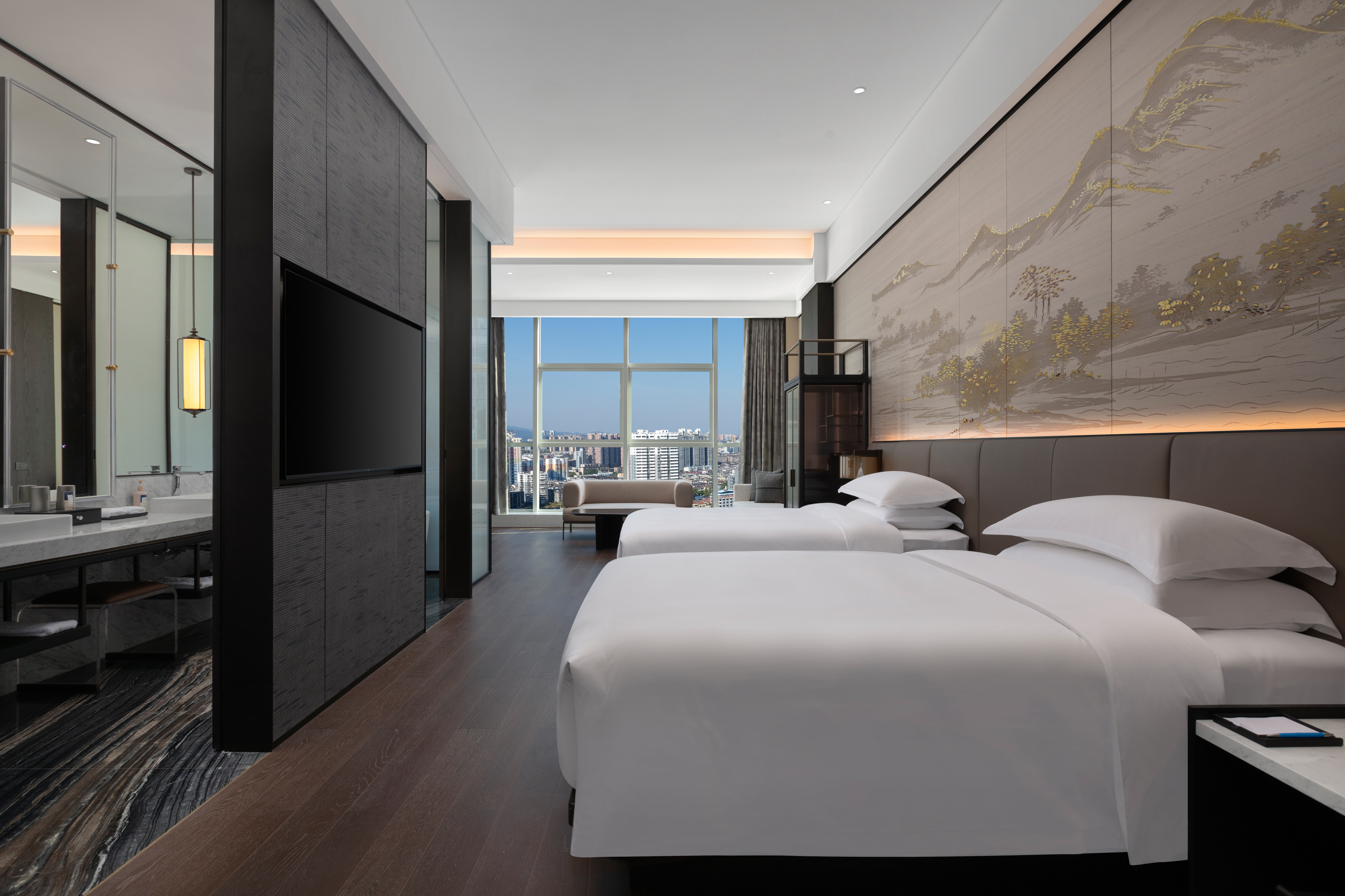 Guest room at the Wyndham Huaihua South in Huaihua, Other than US/Canada