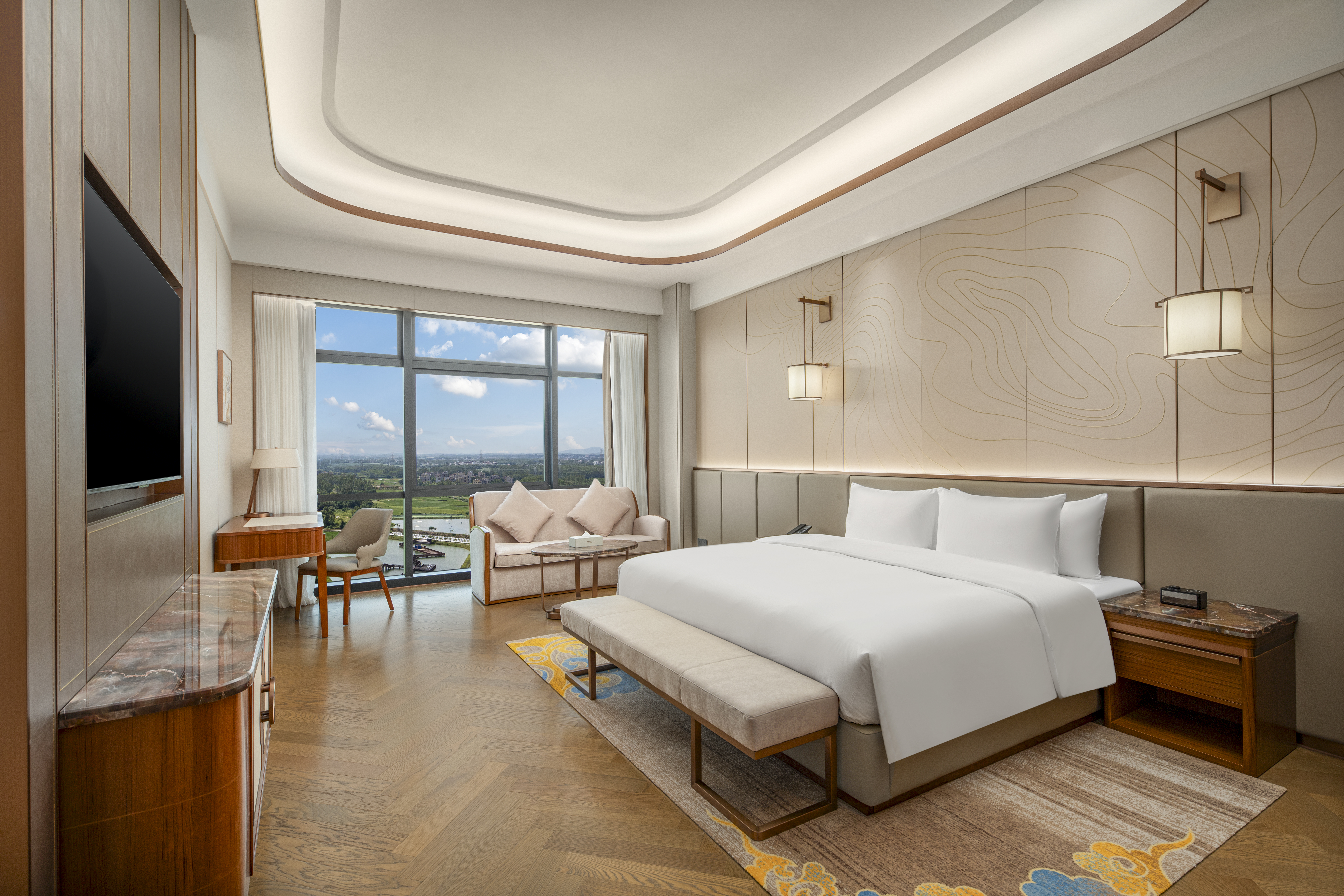 Guest room at the Wyndham Huazhou South in Huazhou, Other than US/Canada