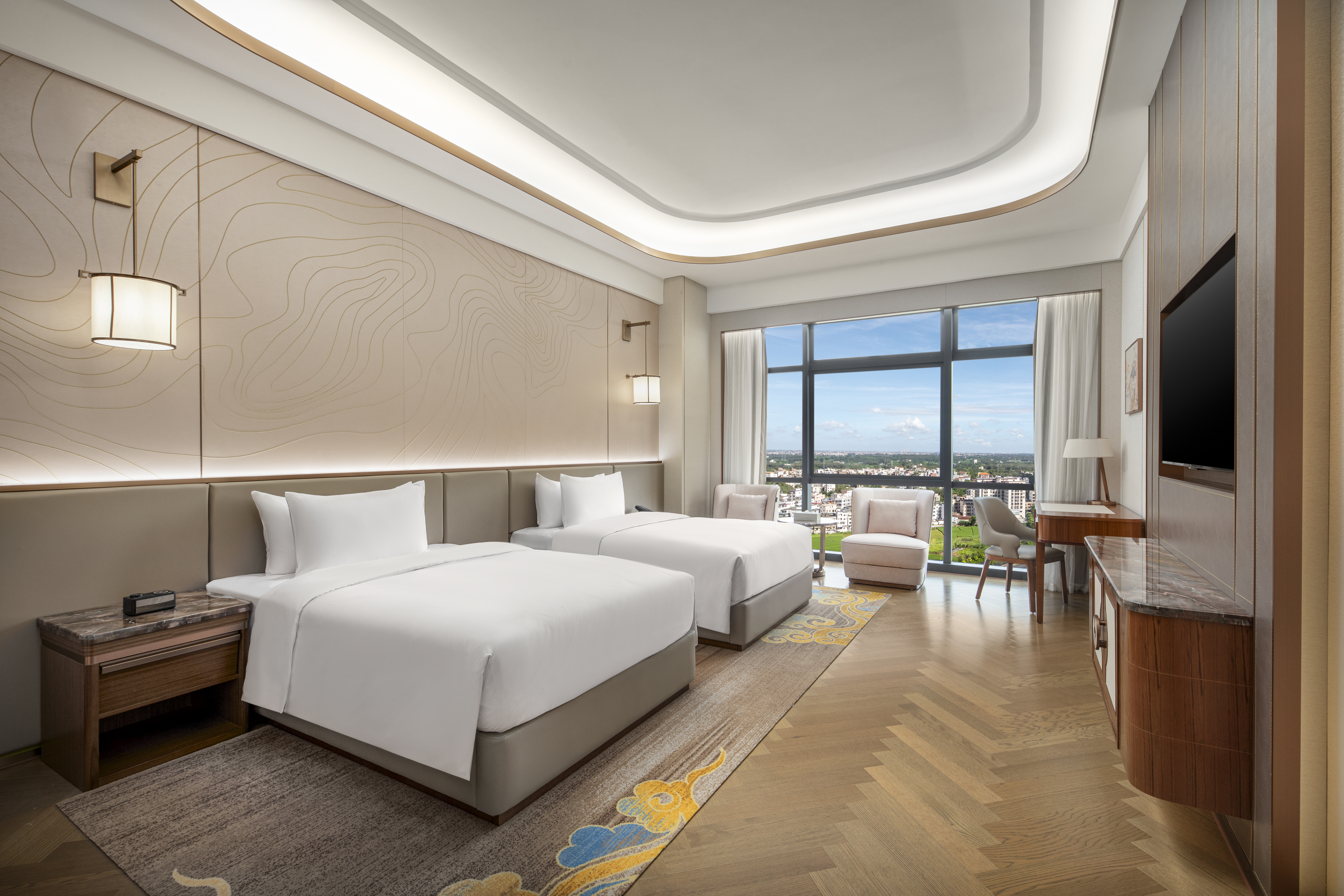 Guest room at the Wyndham Huazhou South in Huazhou, Other than US/Canada