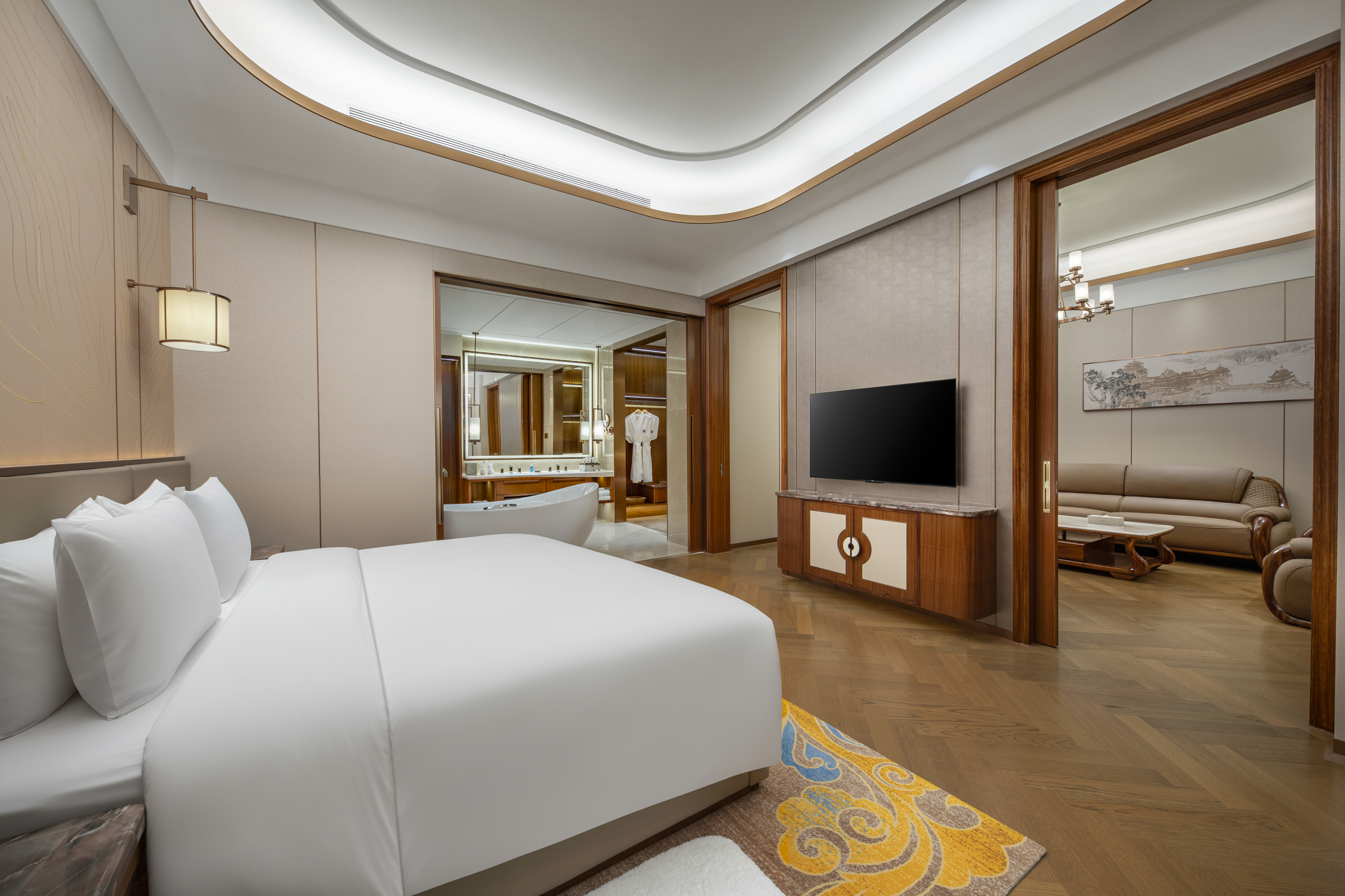 Guest room at the Wyndham Huazhou South in Huazhou, Other than US/Canada