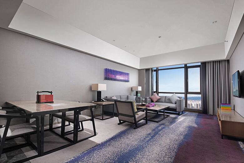 Guest room at the Wyndham Jinjiang in Jinjiang City, Other than US/Canada