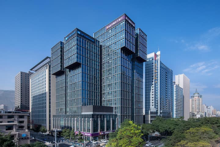 Exterior of Wyndham Lanzhou Haiyue hotel in Lanzhou, Other than US/Canada