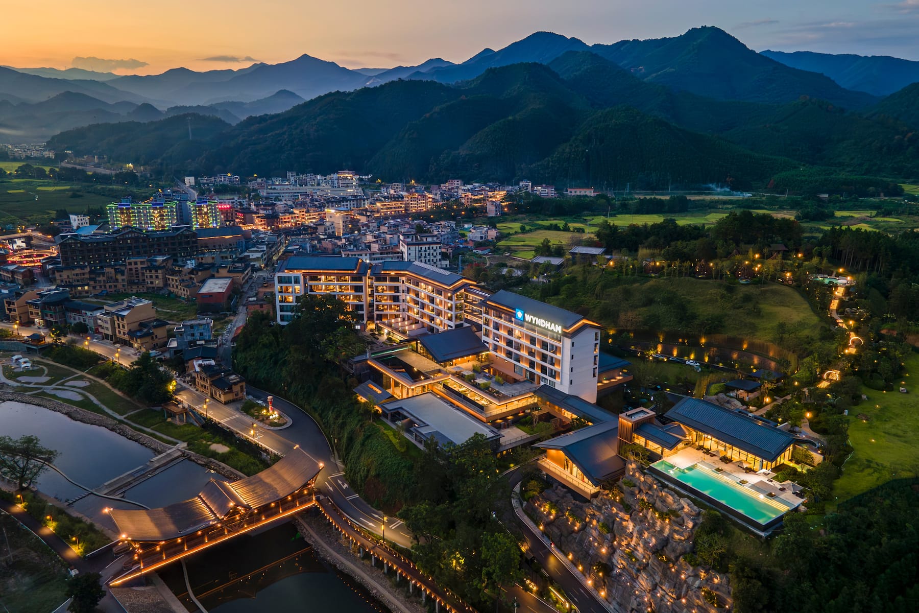 Exterior of Wyndham Qingyuan Lianzhou Hot Spring Resort hotel in Lianzhou City, Other than US/Canada
