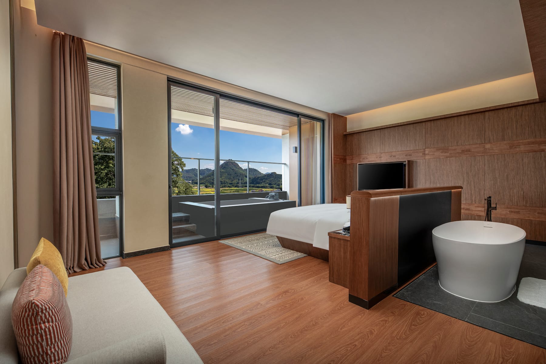 Guest room at the Wyndham Qingyuan Lianzhou Hot Spring Resort in Lianzhou City, Other than US/Canada