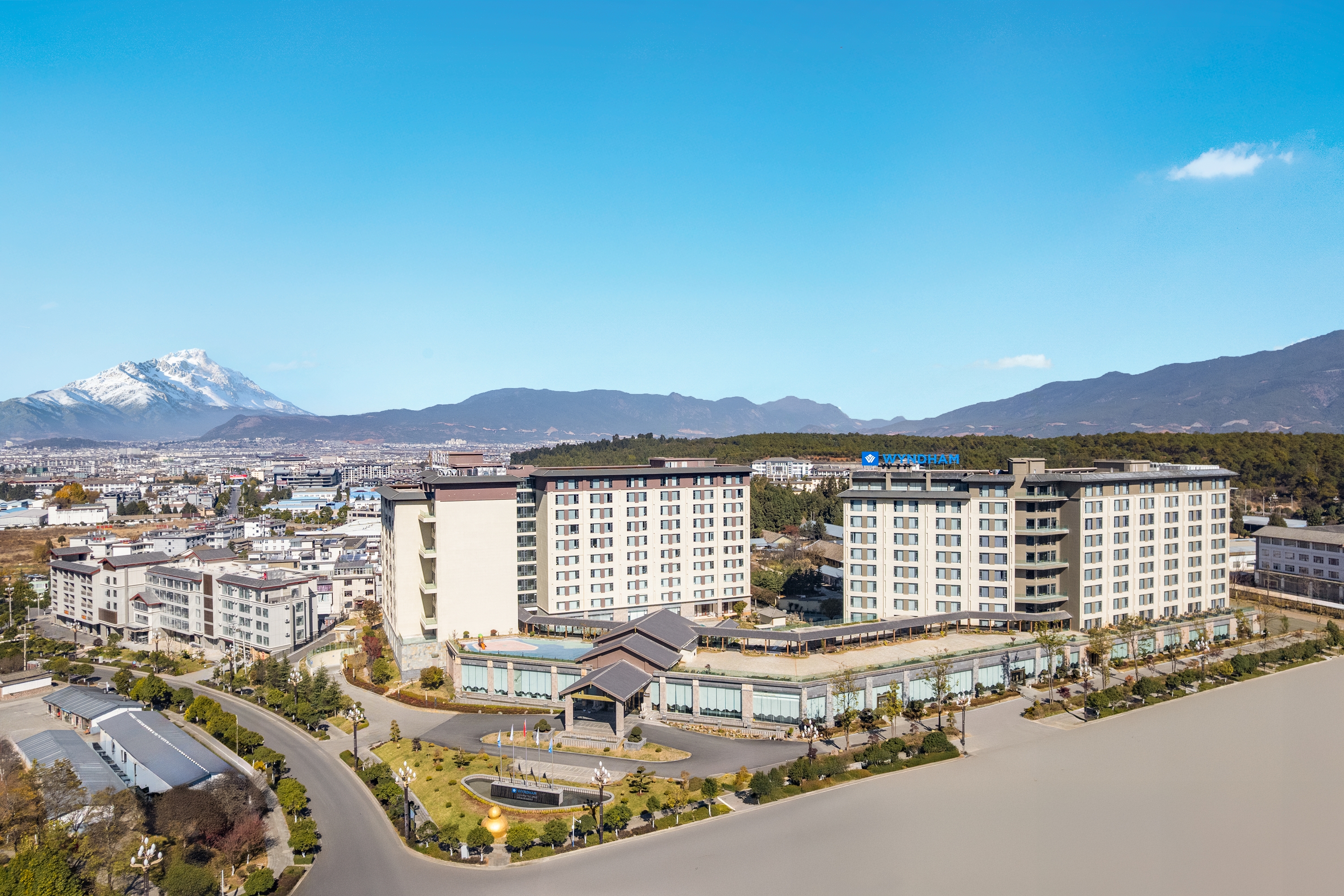 Exterior of Wyndham Lijiang Yulong hotel in Lijiang, Other than US/Canada