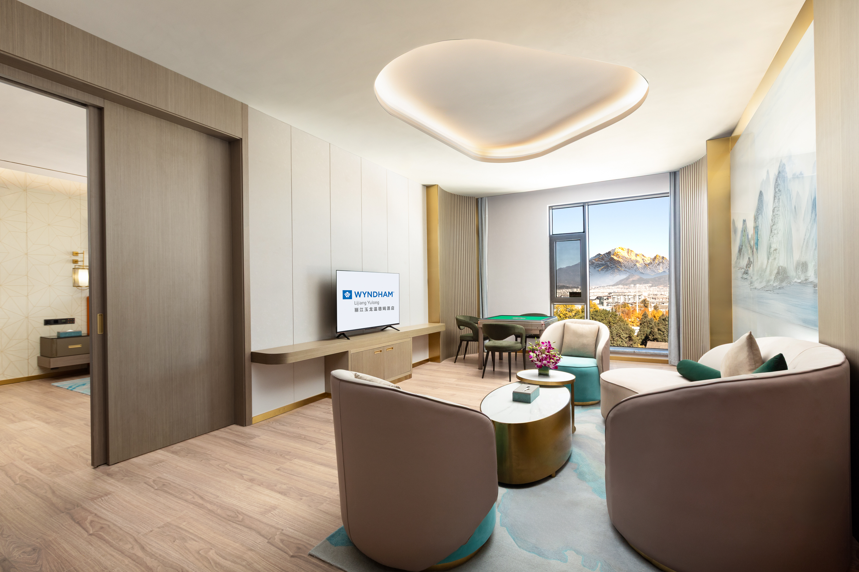 Guest room at the Wyndham Lijiang Yulong in Lijiang, Other than US/Canada