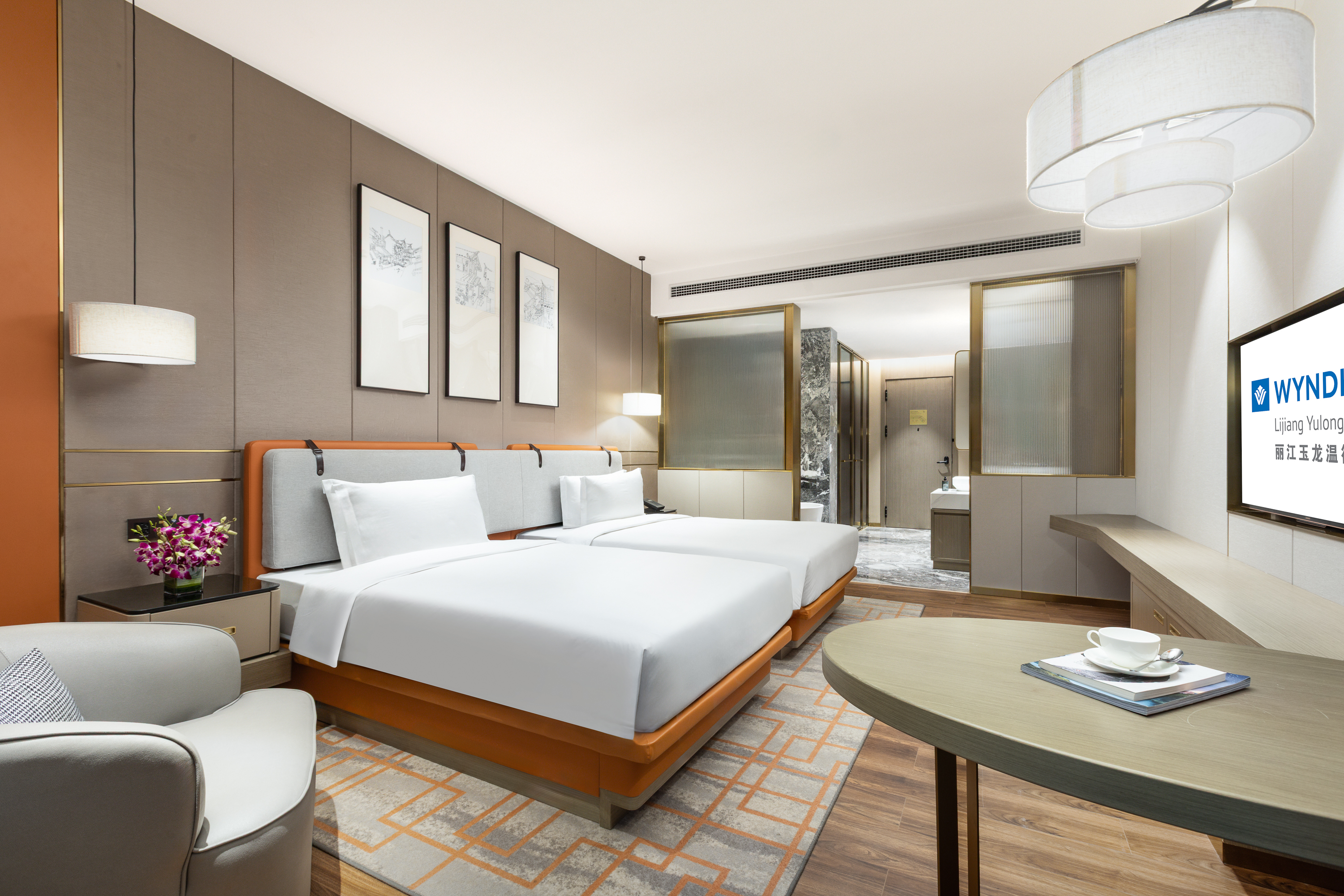 Guest room at the Wyndham Lijiang Yulong in Lijiang, Other than US/Canada