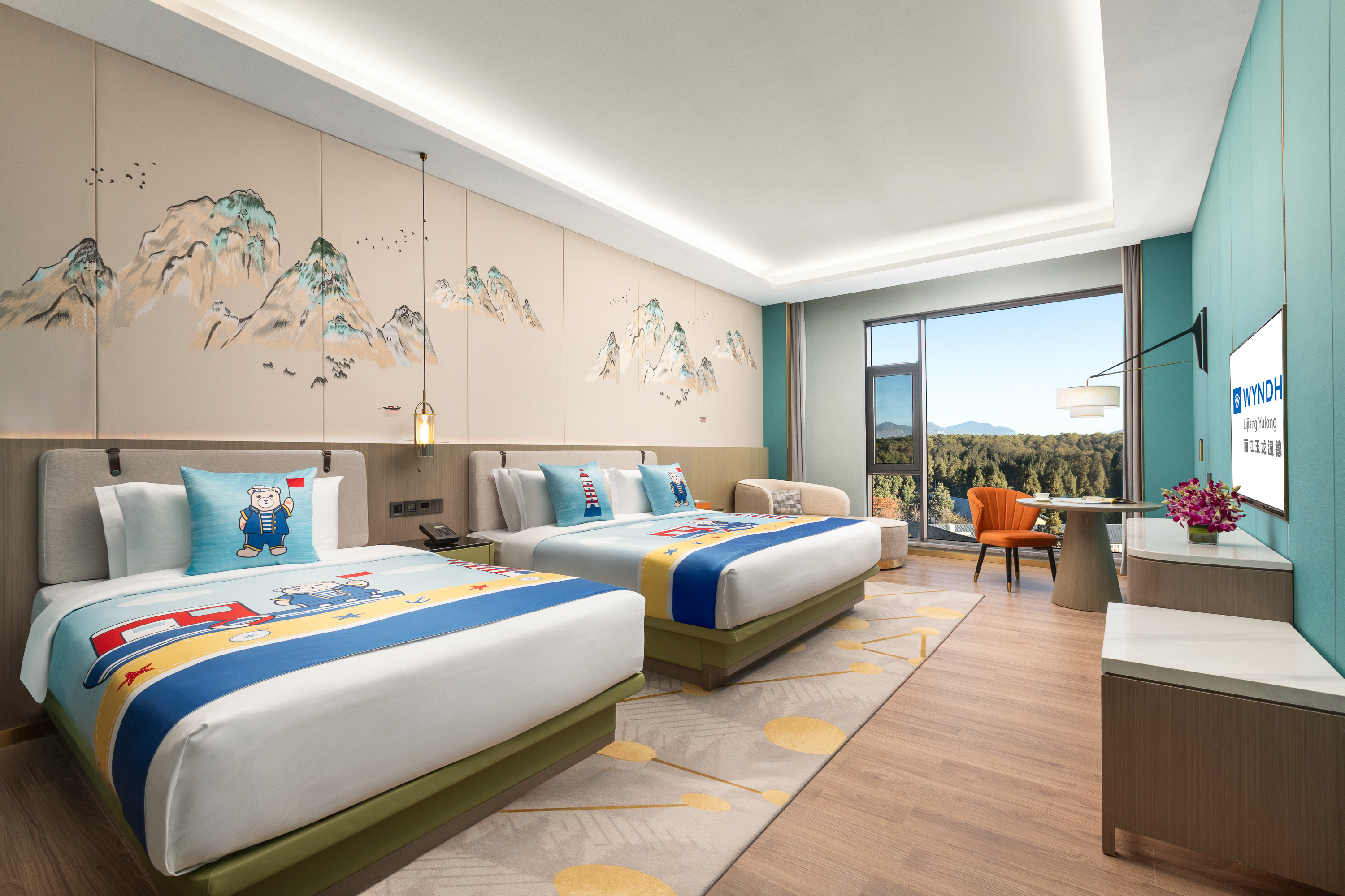 Guest room at the Wyndham Lijiang Yulong in Lijiang, Other than US/Canada