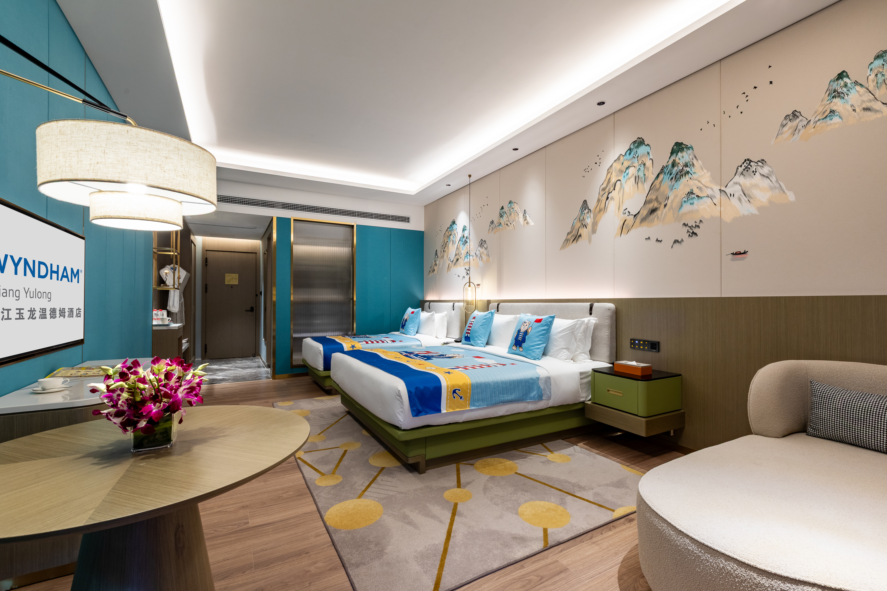 Guest room at the Wyndham Lijiang Yulong in Lijiang, Other than US/Canada