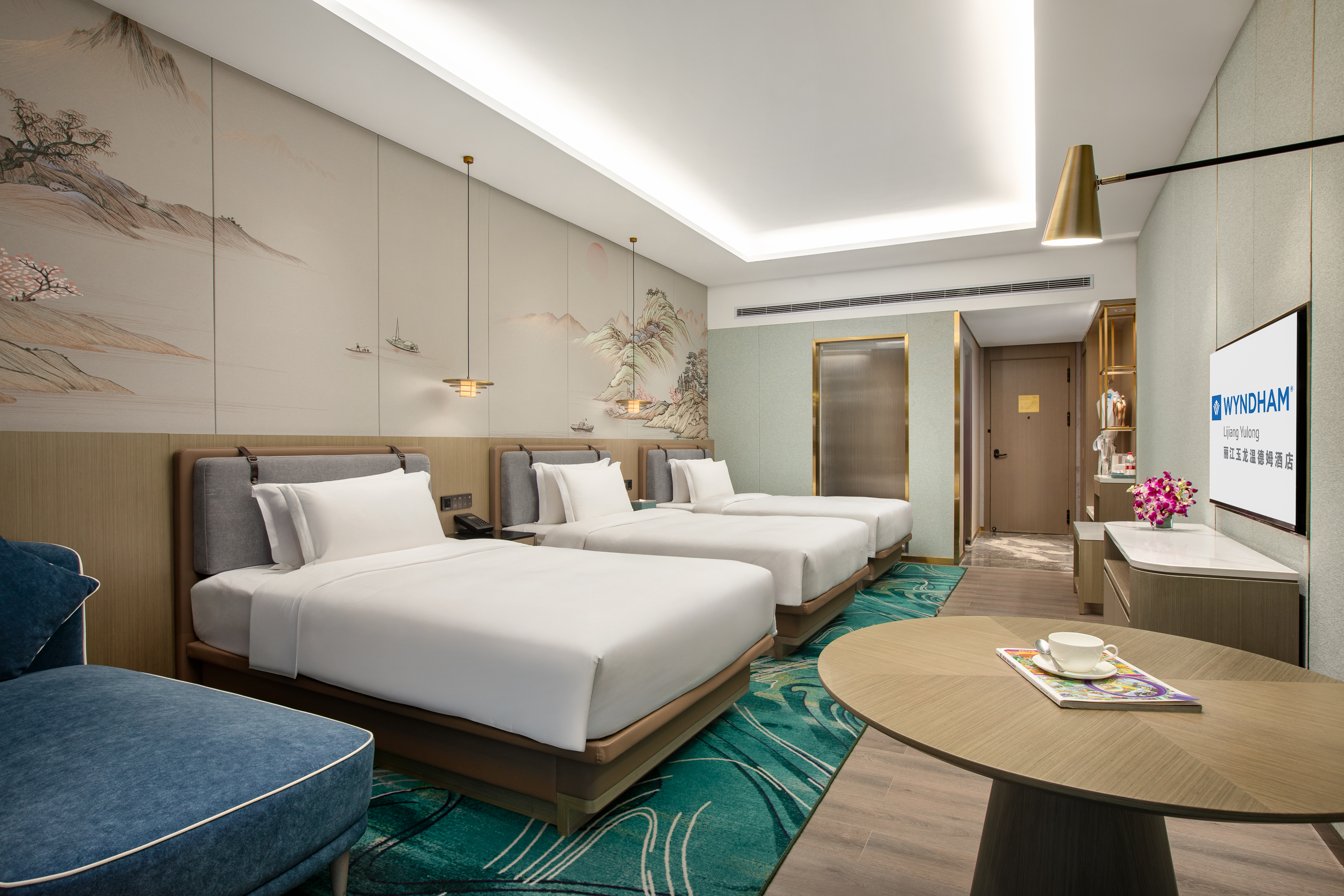 Guest room at the Wyndham Lijiang Yulong in Lijiang, Other than US/Canada