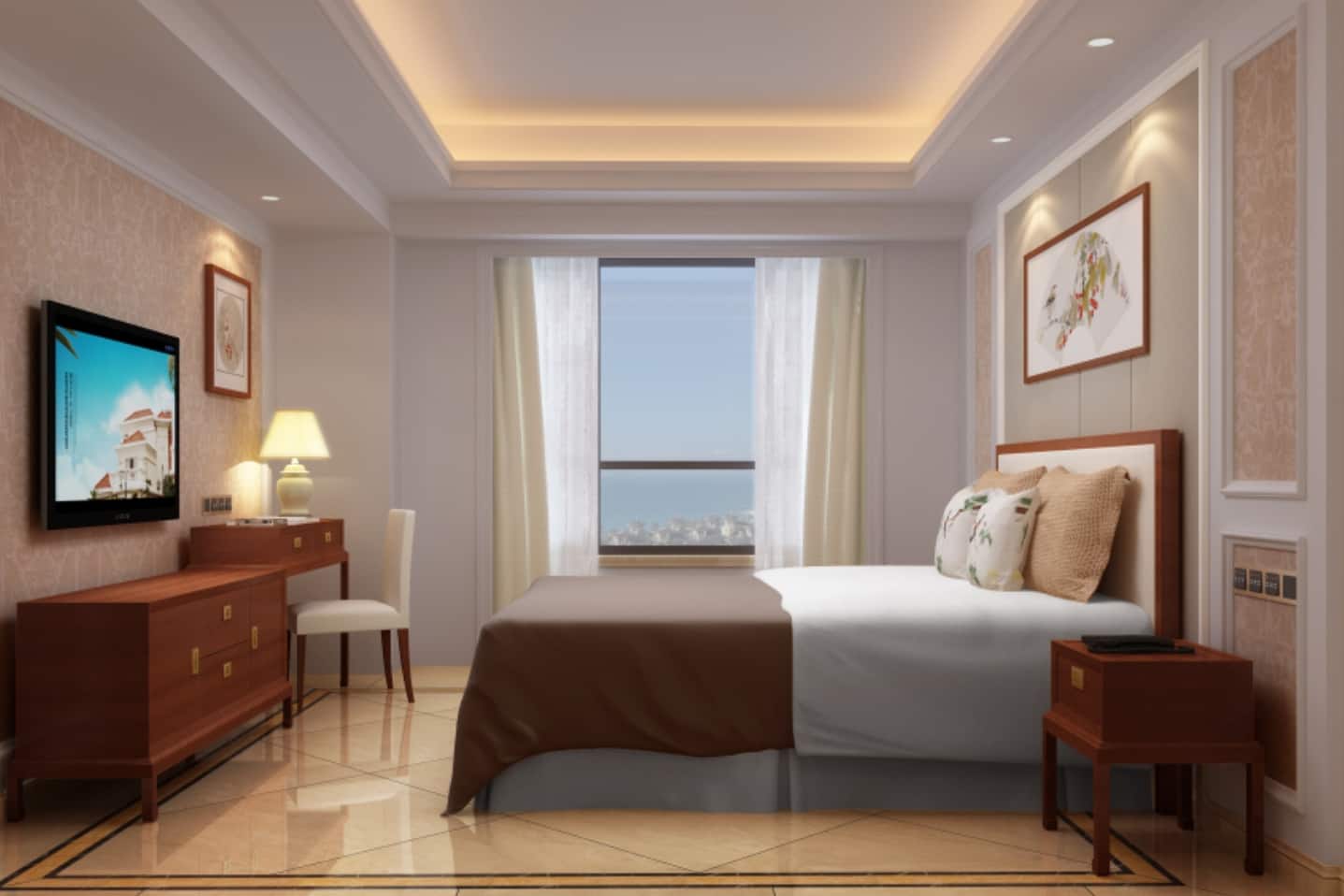 Guest room at the Wyndham Hainan Clearwater Bay Resort in Lingshui, Other than US/Canada
