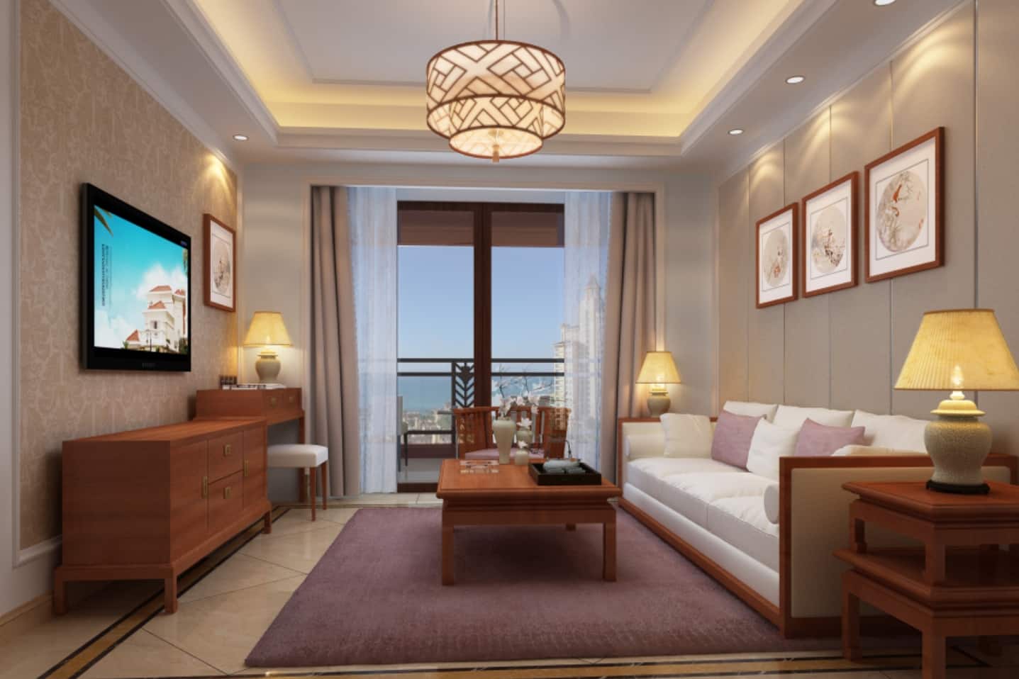 Guest room at the Wyndham Hainan Clearwater Bay Resort in Lingshui, Other than US/Canada