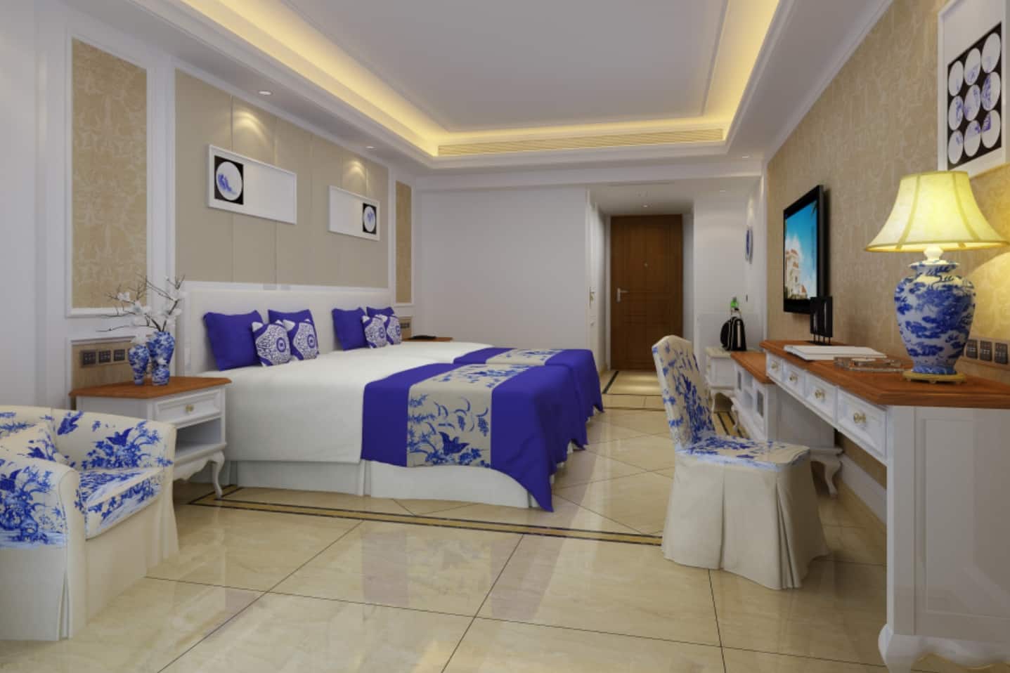 Guest room at the Wyndham Hainan Clearwater Bay Resort in Lingshui, Other than US/Canada