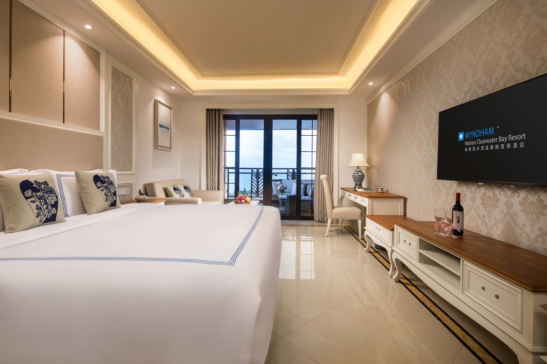 Guest room at the Wyndham Hainan Clearwater Bay Resort in Lingshui, Other than US/Canada