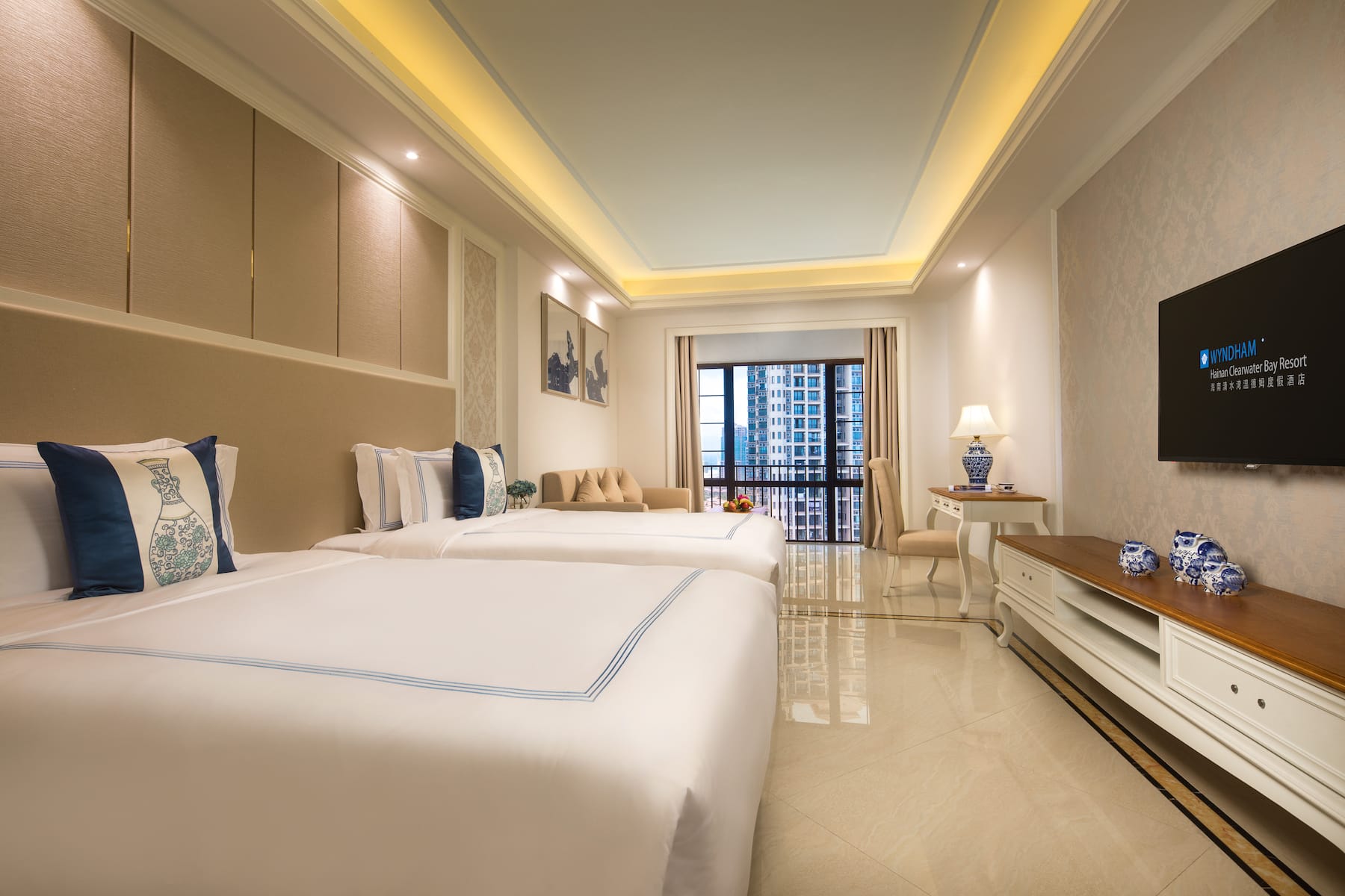 Guest room at the Wyndham Hainan Clearwater Bay Resort in Lingshui, Other than US/Canada