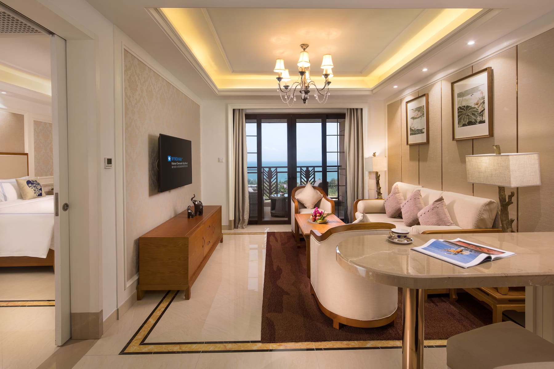 Guest room at the Wyndham Hainan Clearwater Bay Resort in Lingshui, Other than US/Canada
