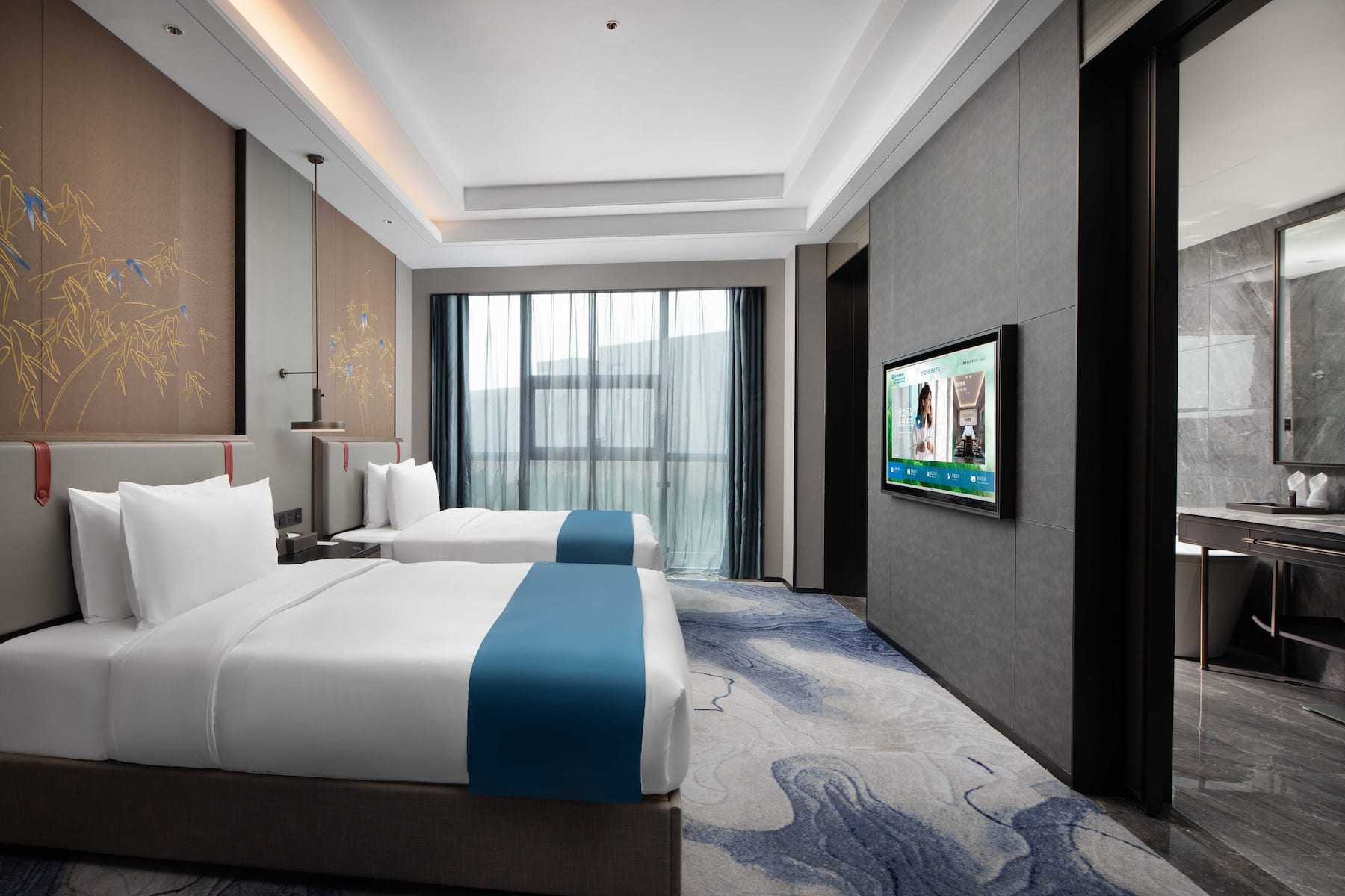 Guest room at the Wyndham Changzhou Liyang in Liyang, Other than US/Canada