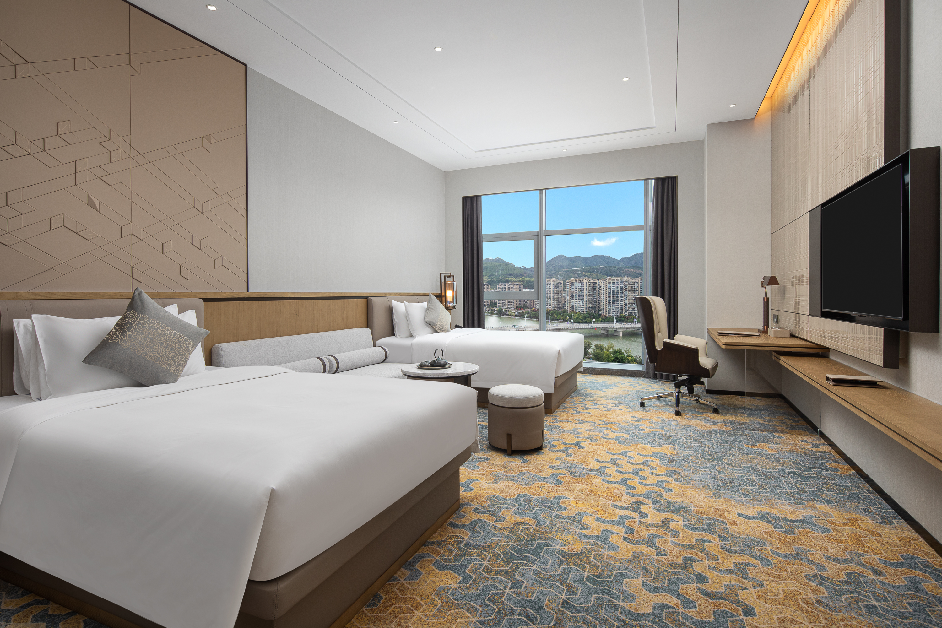 Guest room at the Wyndham Longquan Downtown in Longquan, Other than US/Canada