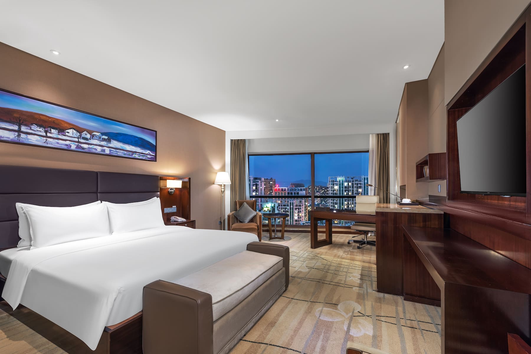 Guest room at the Wyndham Putian Downtown in Putian, Other than US/Canada