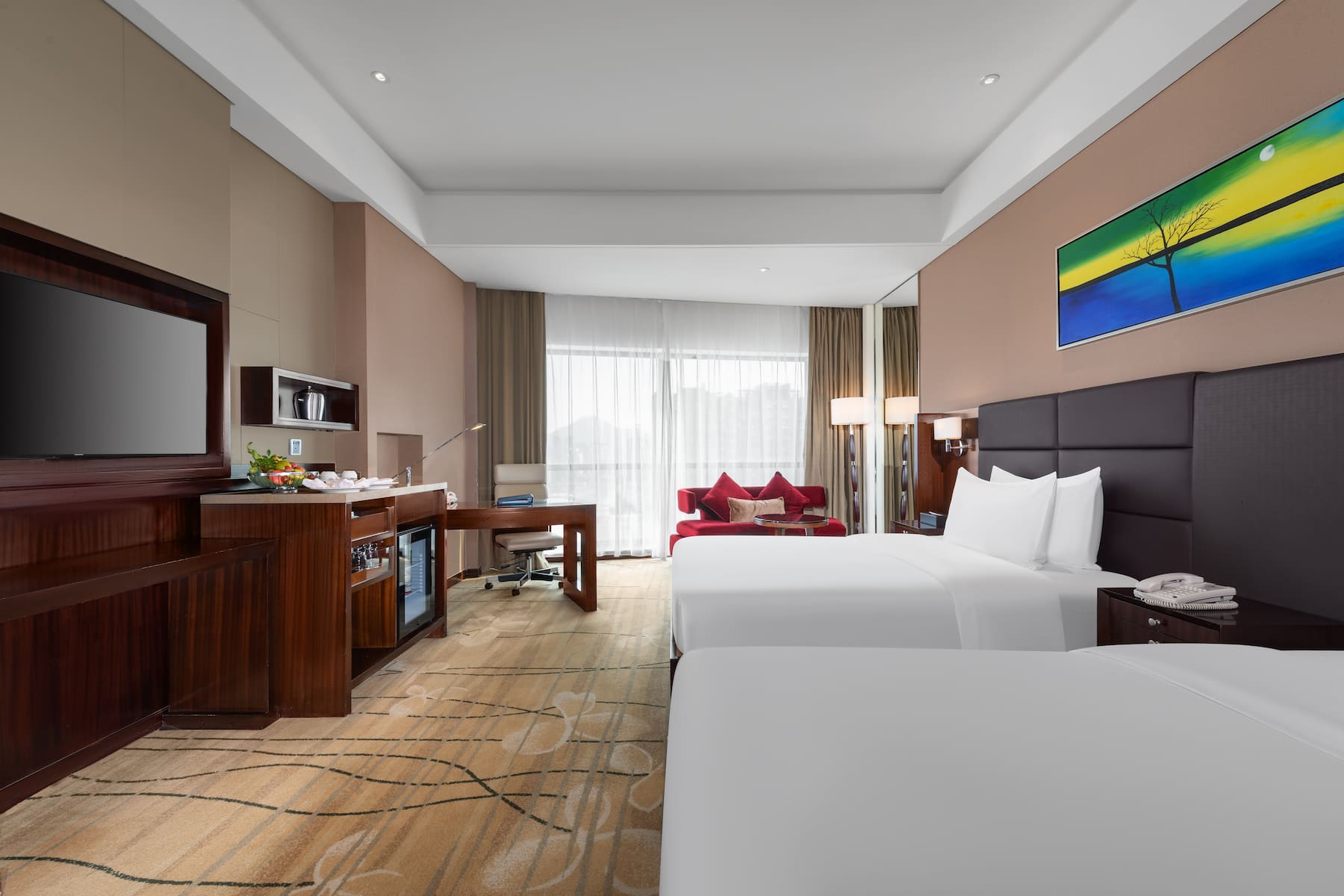Guest room at the Wyndham Putian Downtown in Putian, Other than US/Canada