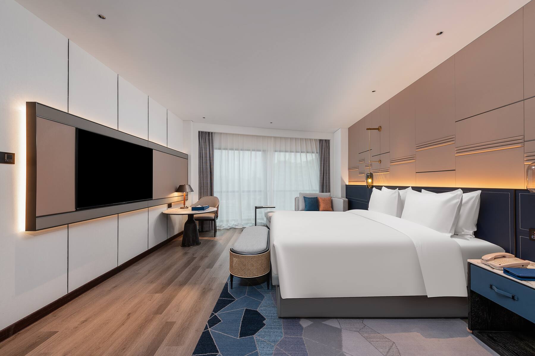 Guest room at the Wyndham Putian Downtown in Putian, Other than US/Canada
