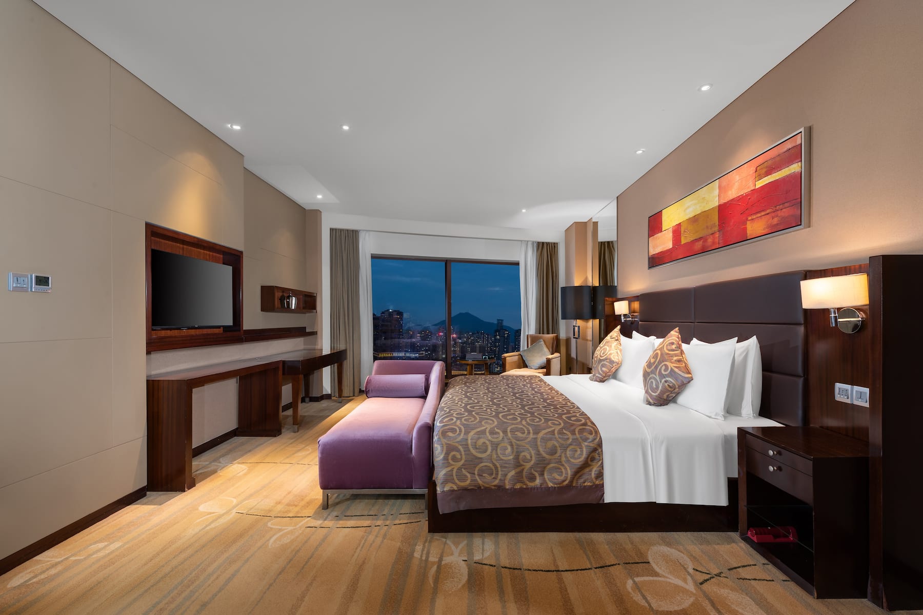 Guest room at the Wyndham Putian Downtown in Putian, Other than US/Canada