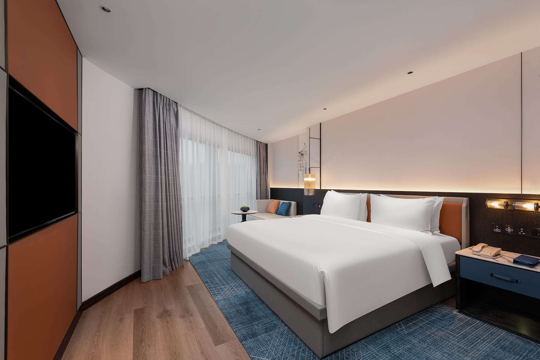 Guest room at the Wyndham Putian Downtown in Putian, Other than US/Canada