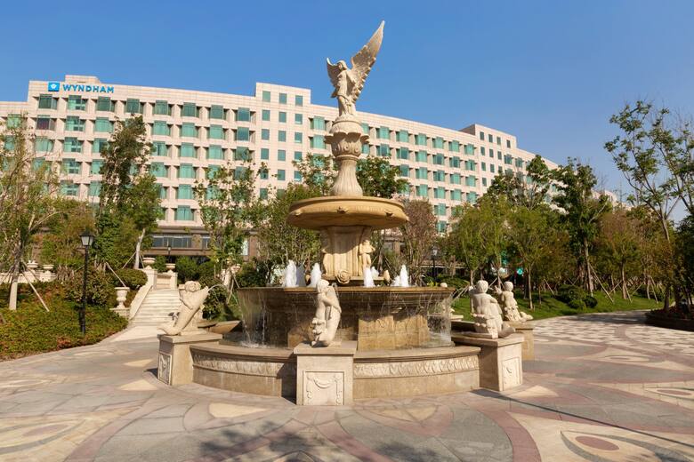 Exterior of Wyndham Qingdao hotel in Qingdao, Other than US/Canada