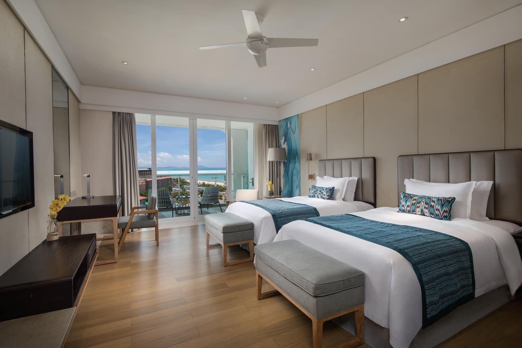 Guest room at the Wyndham Sanya Bay in Sanya, Other than US/Canada