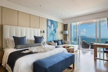 Guest room at the Wyndham Sanya Bay in Sanya, Other than US/Canada