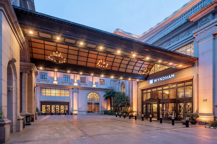 Exterior of Wyndham Shanghai Hongqiao hotel in Shanghai, Other than US/Canada