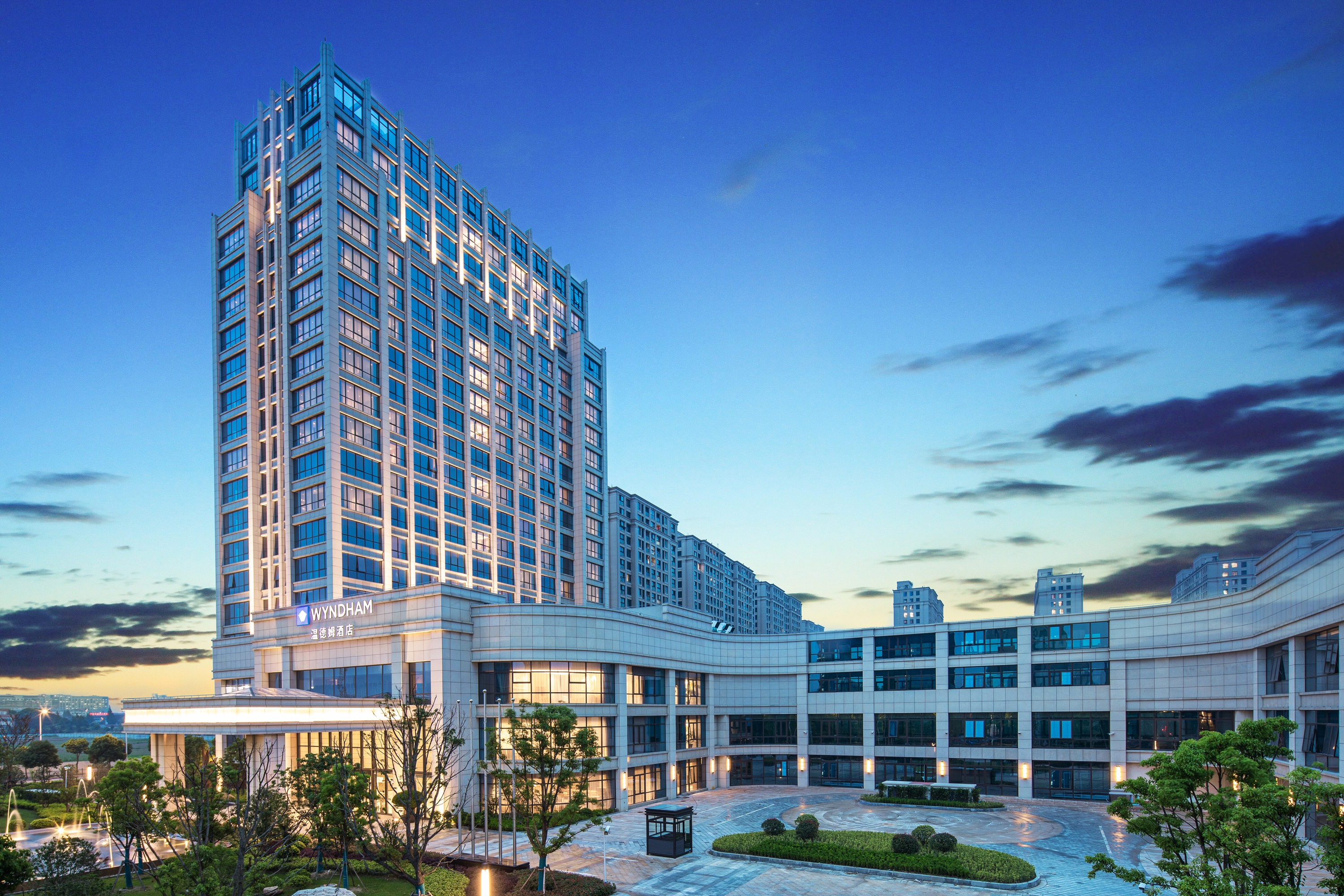 Exterior of Wyndham Shanghai Pudong hotel in Shanghai, Other than US/Canada