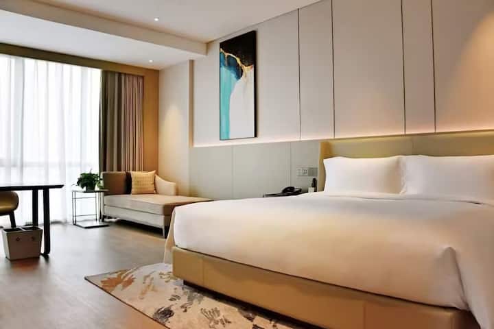 Guest room at the Wyndham Shanghai Pudong in Shanghai, Other than US/Canada