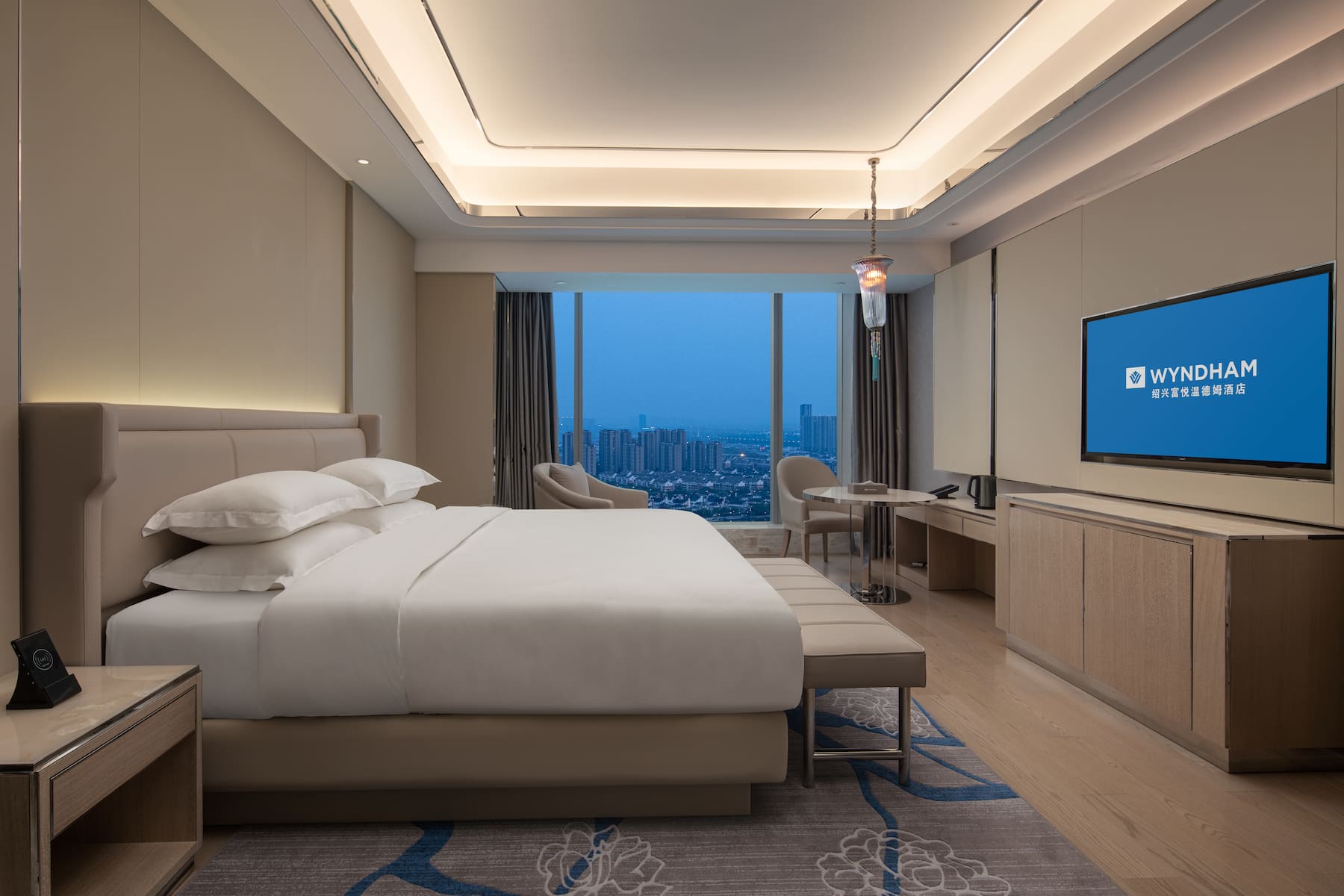 Guest room at the Wyndham Shaoxing Keqiao in Shaoxing, Other than US/Canada