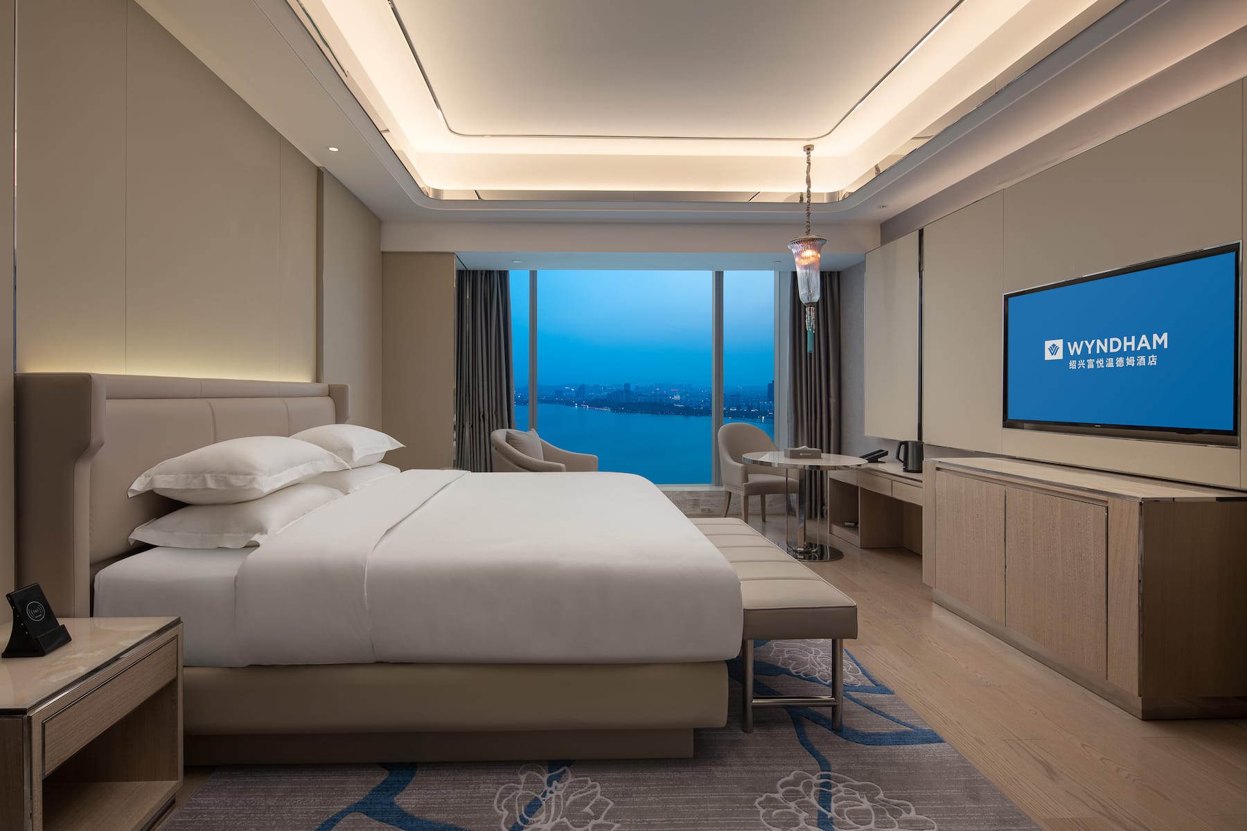 Guest room at the Wyndham Shaoxing Keqiao in Shaoxing, Other than US/Canada