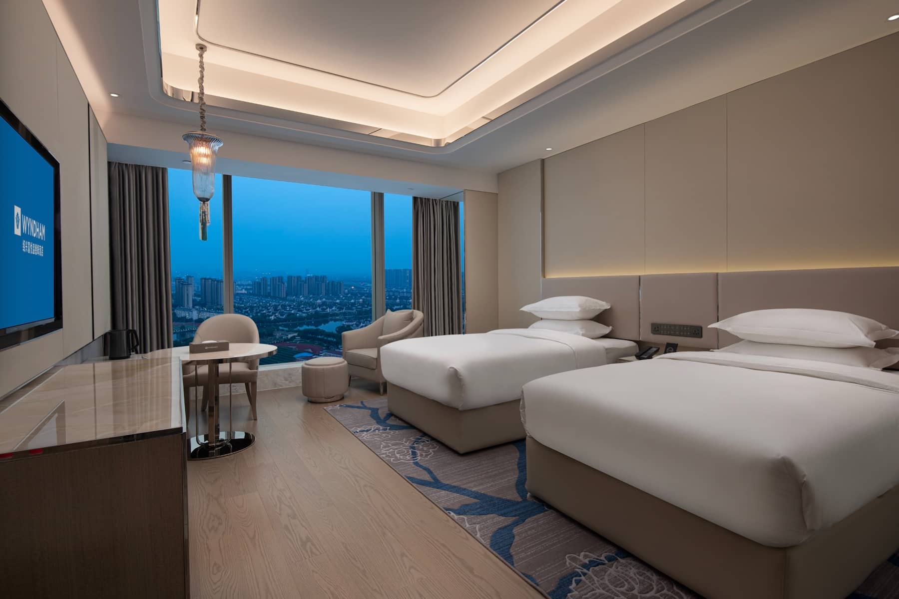 Guest room at the Wyndham Shaoxing Keqiao in Shaoxing, Other than US/Canada