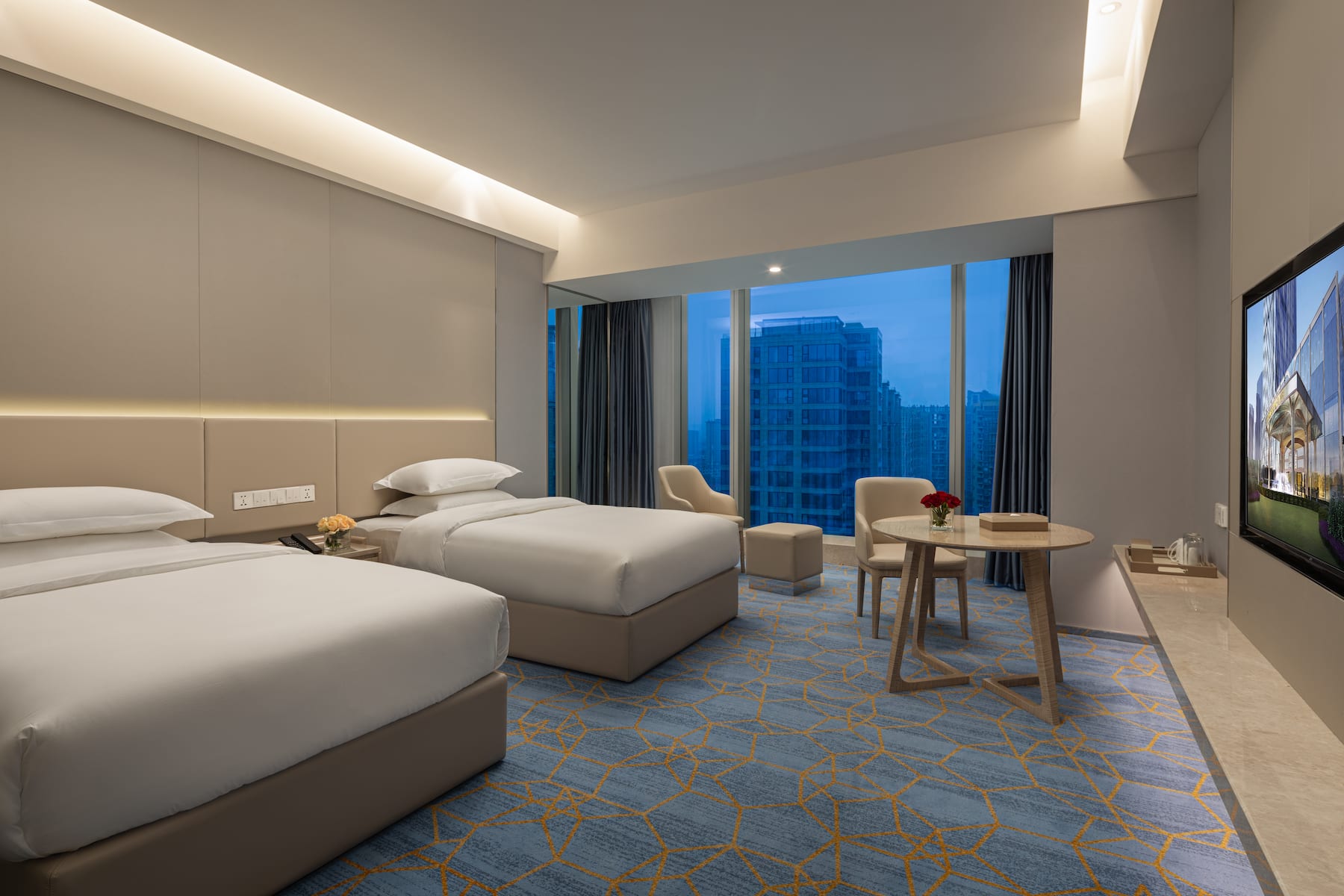 Guest room at the Wyndham Shaoxing Keqiao in Shaoxing, Other than US/Canada