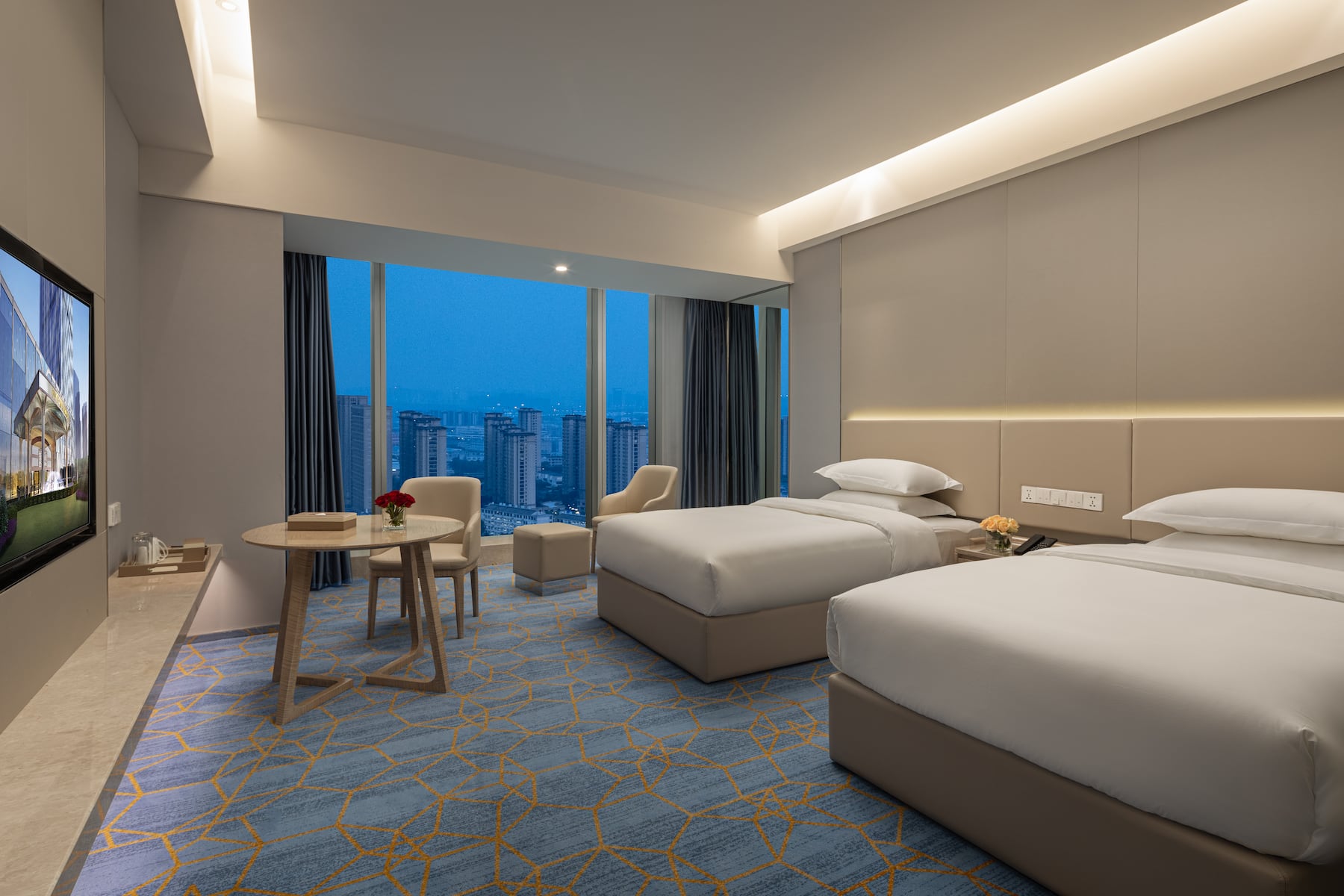 Guest room at the Wyndham Shaoxing Keqiao in Shaoxing, Other than US/Canada