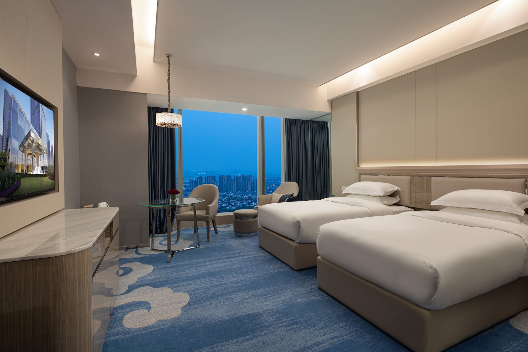 Guest room at the Wyndham Shaoxing Keqiao in Shaoxing, Other than US/Canada