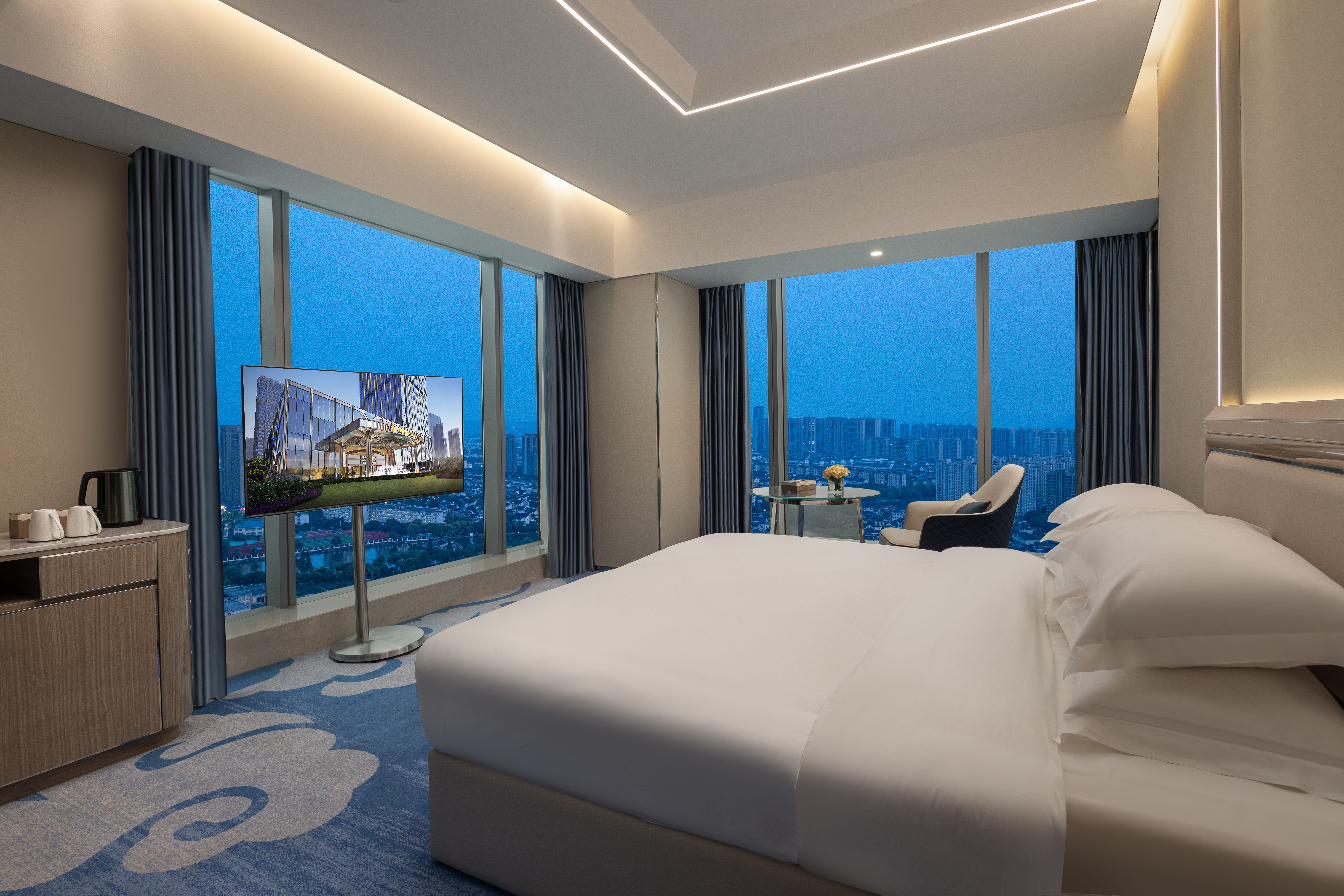 Guest room at the Wyndham Shaoxing Keqiao in Shaoxing, Other than US/Canada