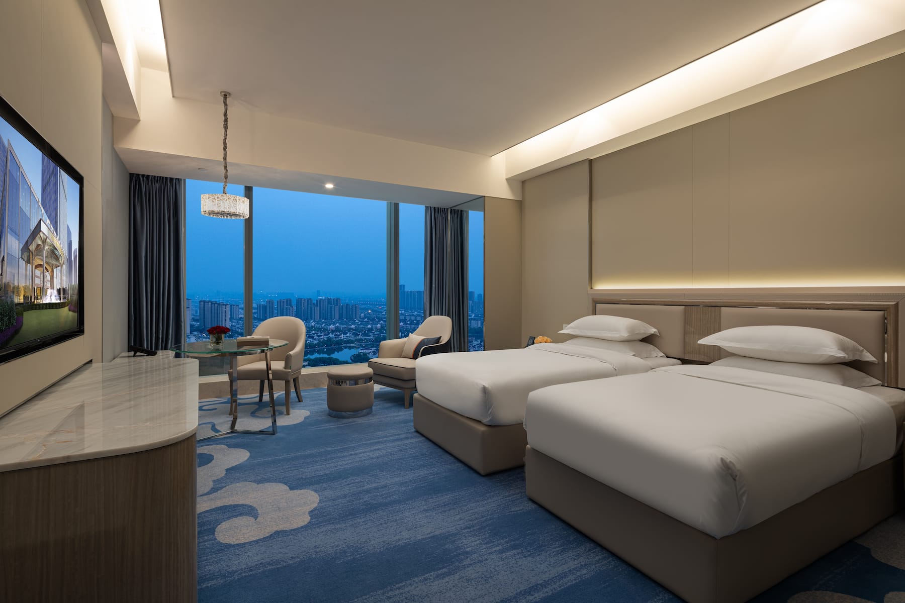 Guest room at the Wyndham Shaoxing Keqiao in Shaoxing, Other than US/Canada